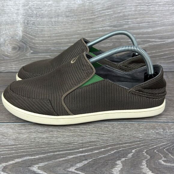 Olukai Nohea Mesh Mens Size 8/EU 41 Brown Slip On Collapsible Heel Sneakers - Picture 3 of 12